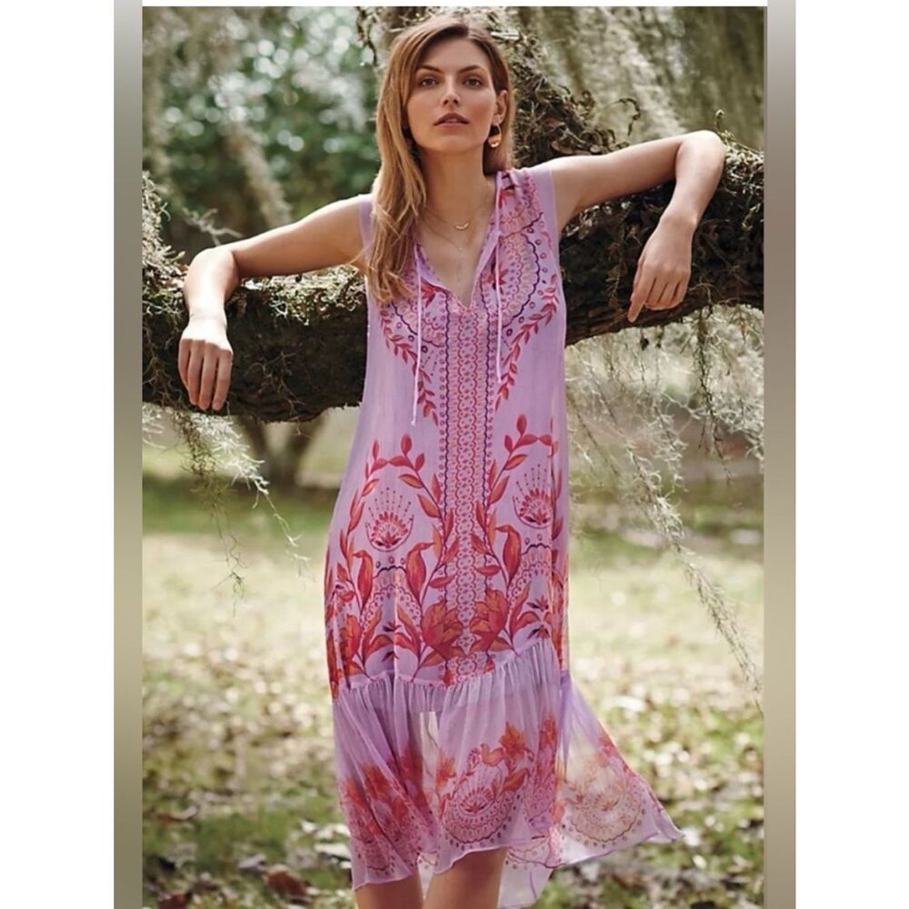 Anthropologie floreat women’s 2p 100% silk wisteria dress nwt top shell only